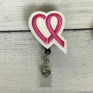 Badge reel, Nurse Badge Reel, Breakaway Lanyard, Badge Reel, Breast Cancer Awareness