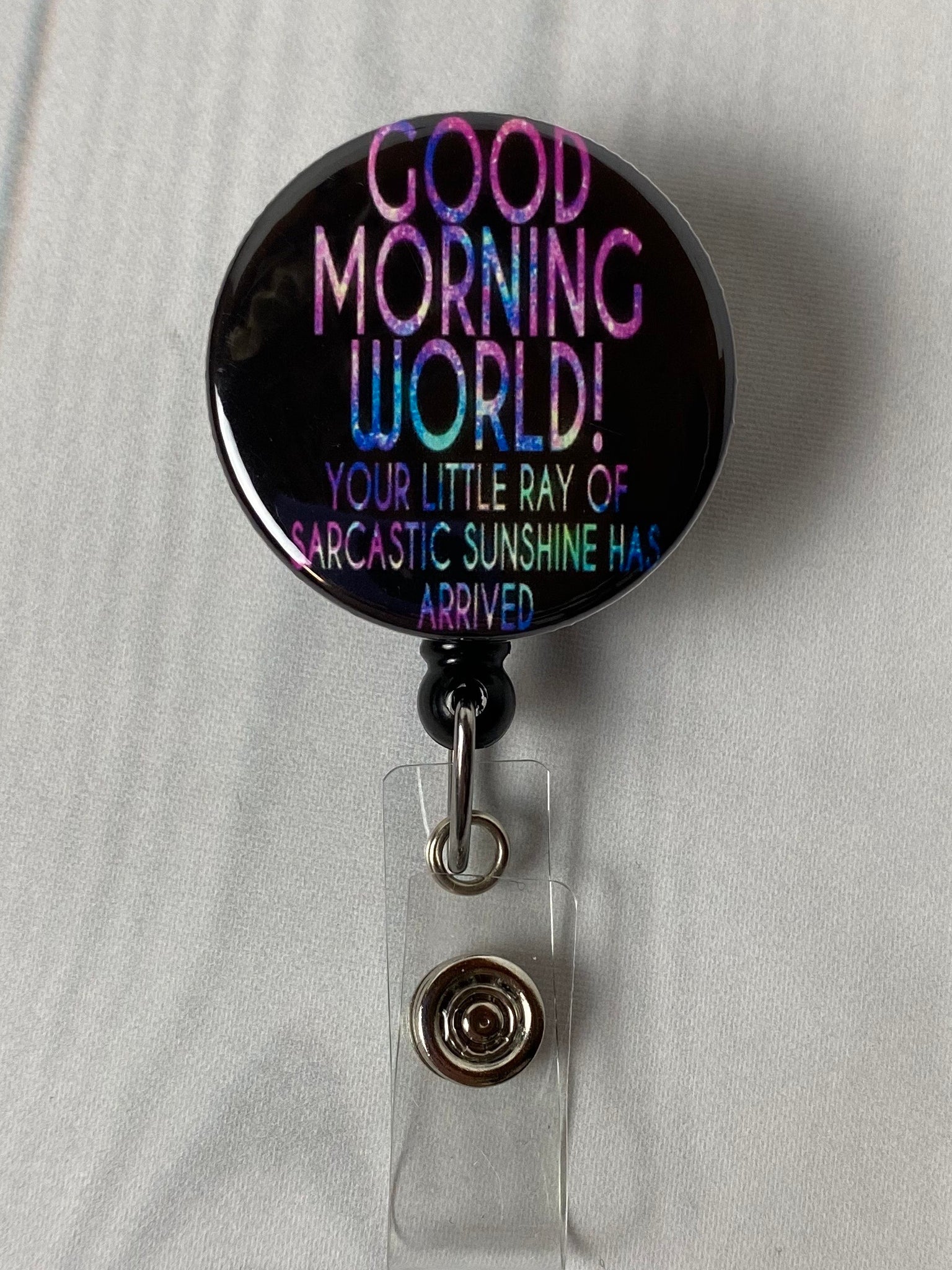 Funny Badge Reel, Immediately No Retractable Badge Holder, Snarky