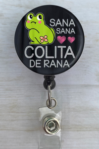 Sana Sana Colita De Rana Badge Reel Medical Badge Reel Mexican