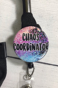 Embrace The Chaos ~ Nurse Badge Reel ~ Cute Badge Reel ~ Chaos