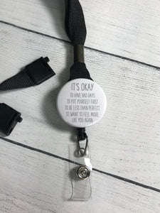  IT Pennywise Come Home Heart Lanyard Retractable Reel