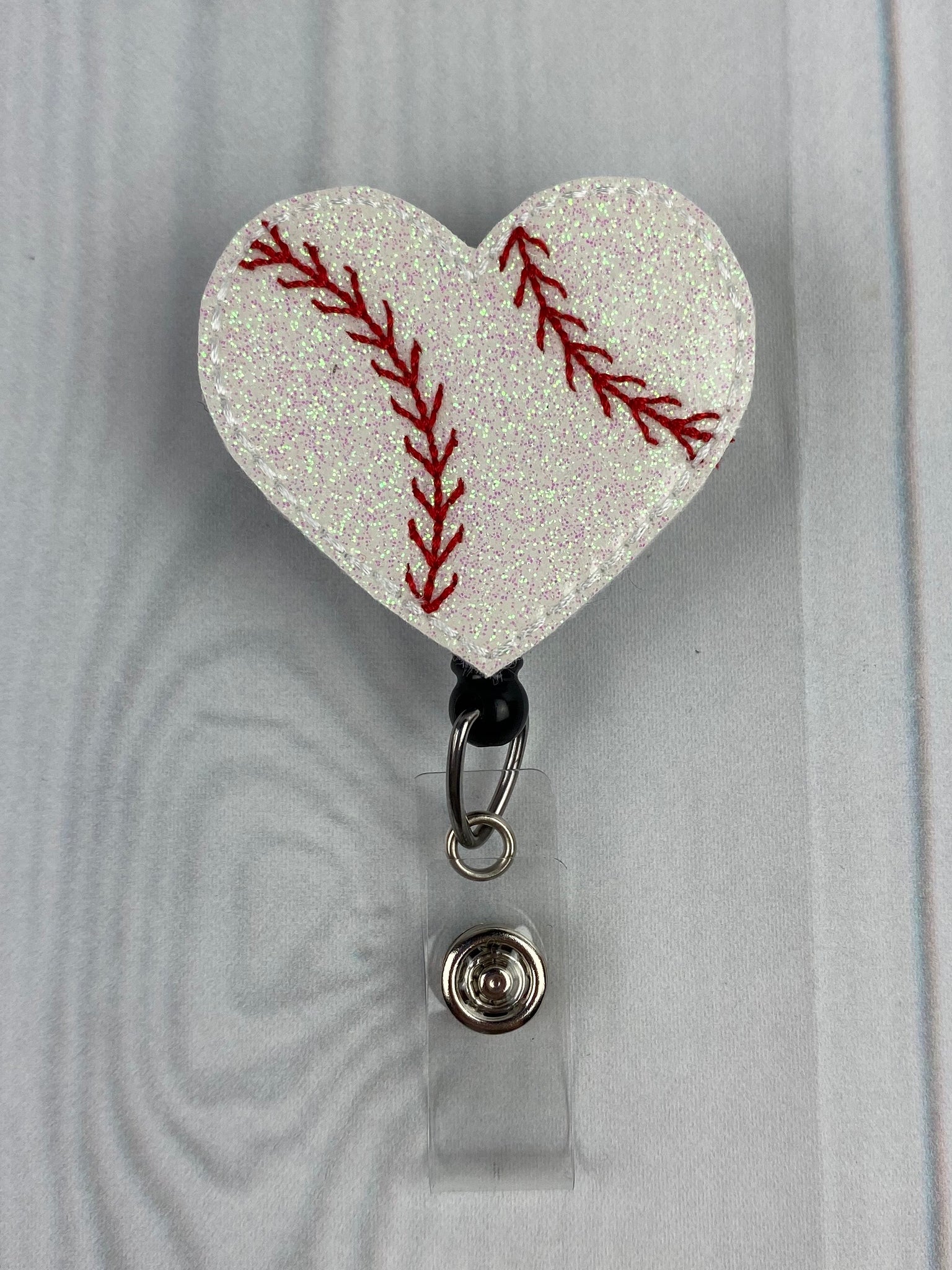Baseball Badge Reel, Heart Badge Reel, Retractable Badge reel, Nurse B –  My4BadgeBuilders