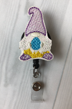 Load image into Gallery viewer, Bunny Badge Reel ~ Easter Badge Reel ~ Gnome ~ Nurse Badge Reel ~ Seasonal ~ Cute Badge Reel ~ Retractable Badge Reel ~ Funny ~ Gnome