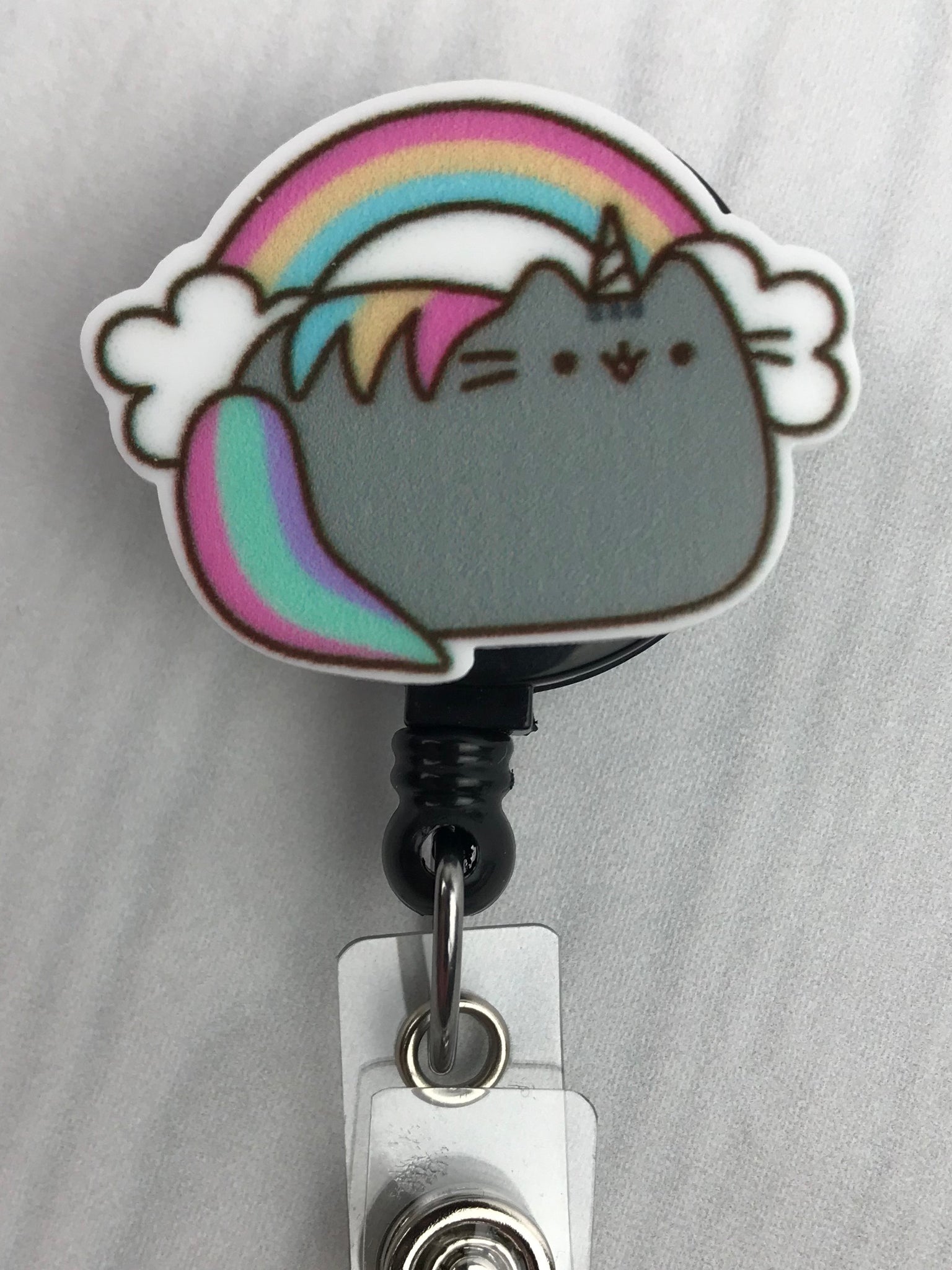 Cat badge reel, unicorn badge reel, Badge Id holder, Cute Badge