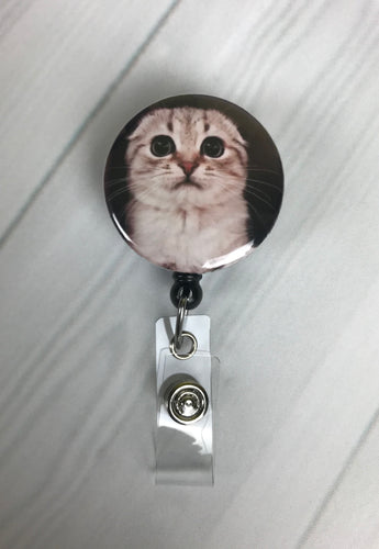  Badge Reels Retractable, Funny Siamese Cat Print