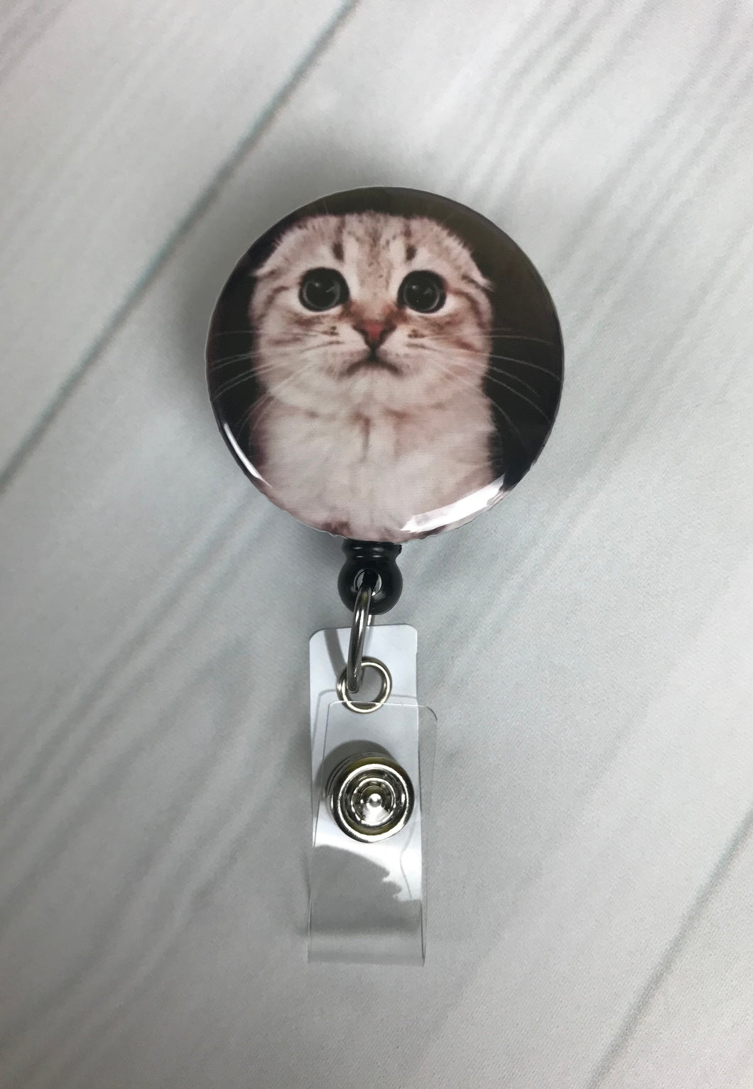 Funny Badge Reel, Cat Badge Reel, Animal Badge Reel, scared cat, Cute –  My4BadgeBuilders