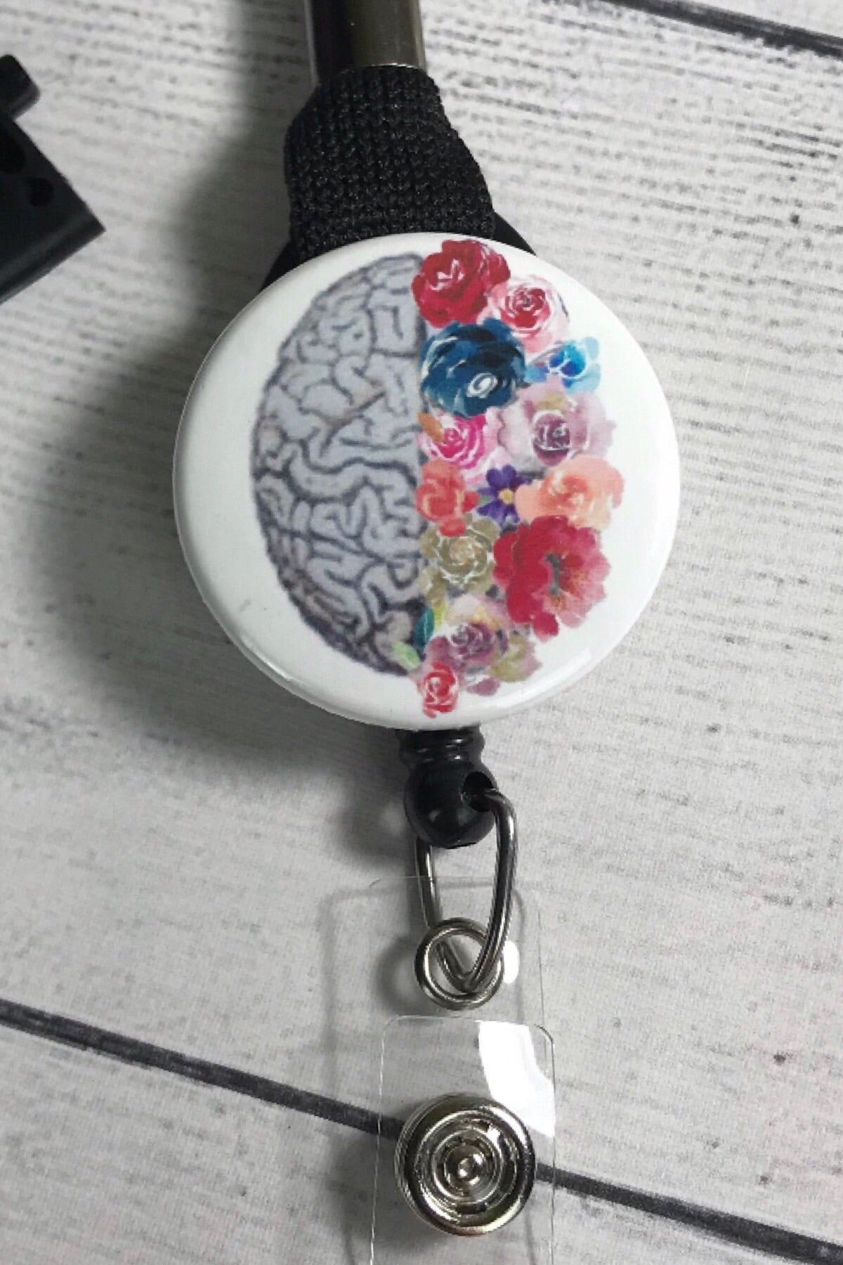 Anatomical Brain ~ Floral Brain ~ Anatomical ~ Brain ~ Cute Badge Reel –  My4BadgeBuilders