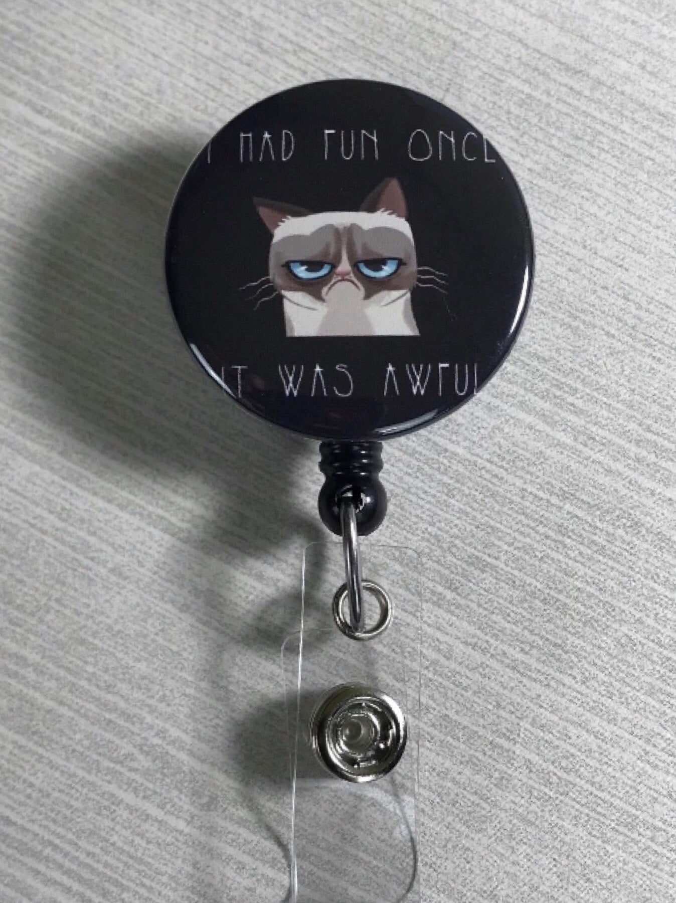 Funny Cat Badge Reels Retractable Badge Holders Nurse Badge - Temu Canada