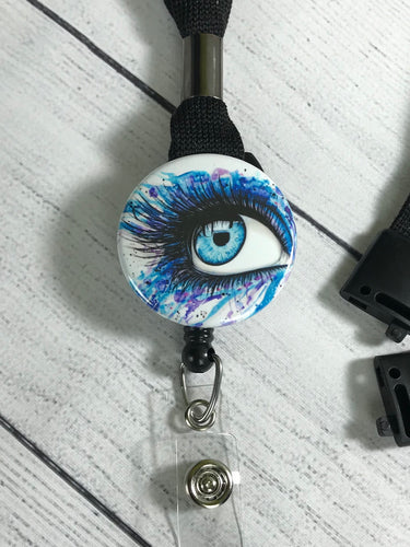 Mylar Button Badge Reel – Tagged eye doctor– My4BadgeBuilders