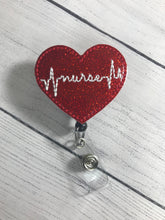 Load image into Gallery viewer, Nurse Badge Reel, Badge Reel, Breakaway Lanyard, ID holder, Teacher Lanyard, Retractable Badge Reel, Cute Badge Reel