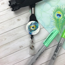 Load image into Gallery viewer, Nurse Badge Reel, Badge Reel, Breakaway Lanyard, ID holder, Teacher Lanyard, Retractable Badge Reel