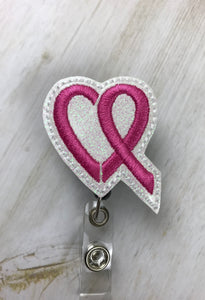 Badge reel, Nurse Badge Reel, Breakaway Lanyard, Badge Reel, Breast Cancer Awareness