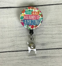 Load image into Gallery viewer, Cute Badge Reel ~ Nurse Badge Reel ~ Inspirational ~ Retractable Badge Reel ~ Badge Reel ~ ID Holder