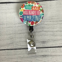 Load image into Gallery viewer, Cute Badge Reel ~ Nurse Badge Reel ~ Inspirational ~ Retractable Badge Reel ~ Badge Reel ~ ID Holder